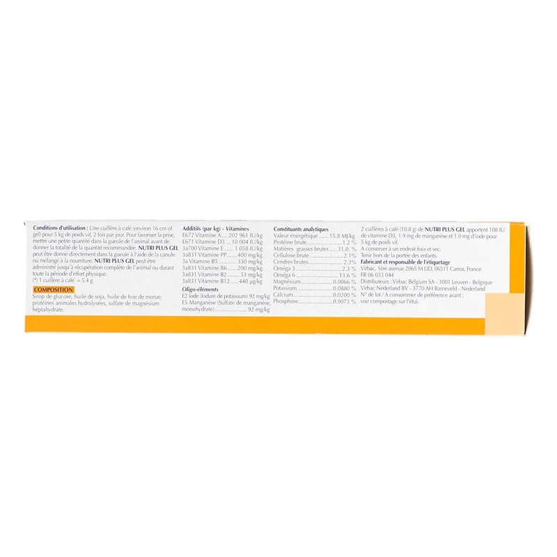 Virbac Gel Nutri Plus Chien/Chat