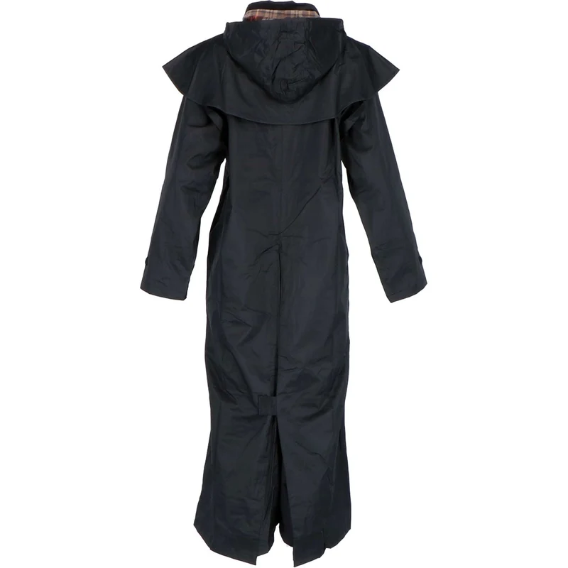 Scippis Black Roo Manteau Stockman Regen Cowboy Noir