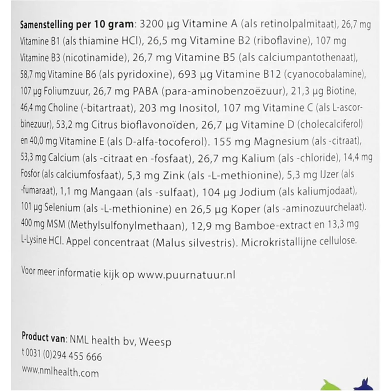 PUUR Vitamines Mineraux Cheval et Poney