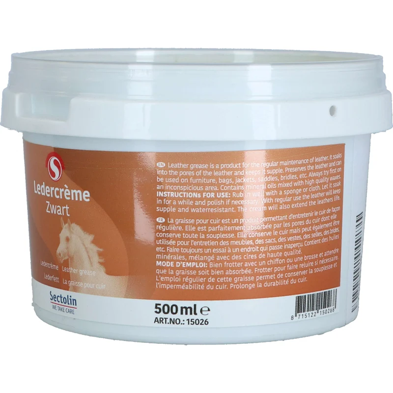 Sectolin Crème pour le Cuir Noir