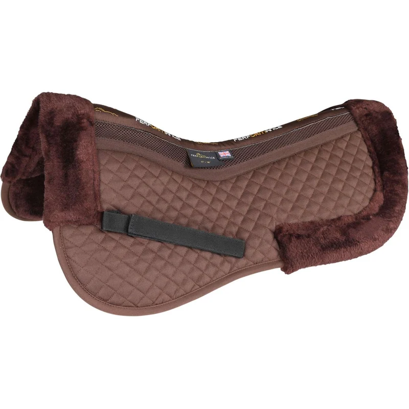 Performance by Shires Tapis Sous-Selle Entièrement Gefüttert Marron