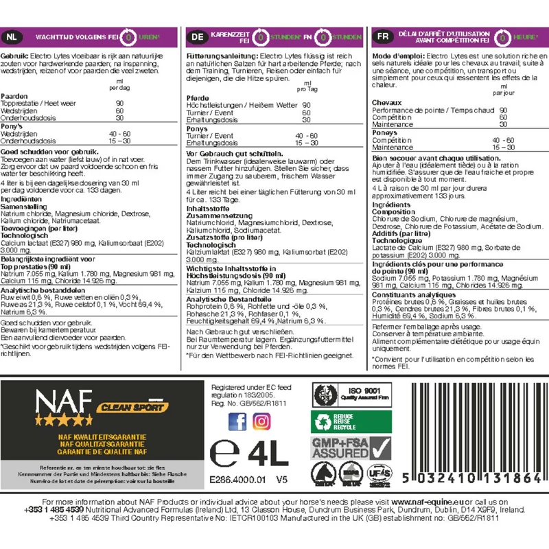 NAF Electrolytes Liquide