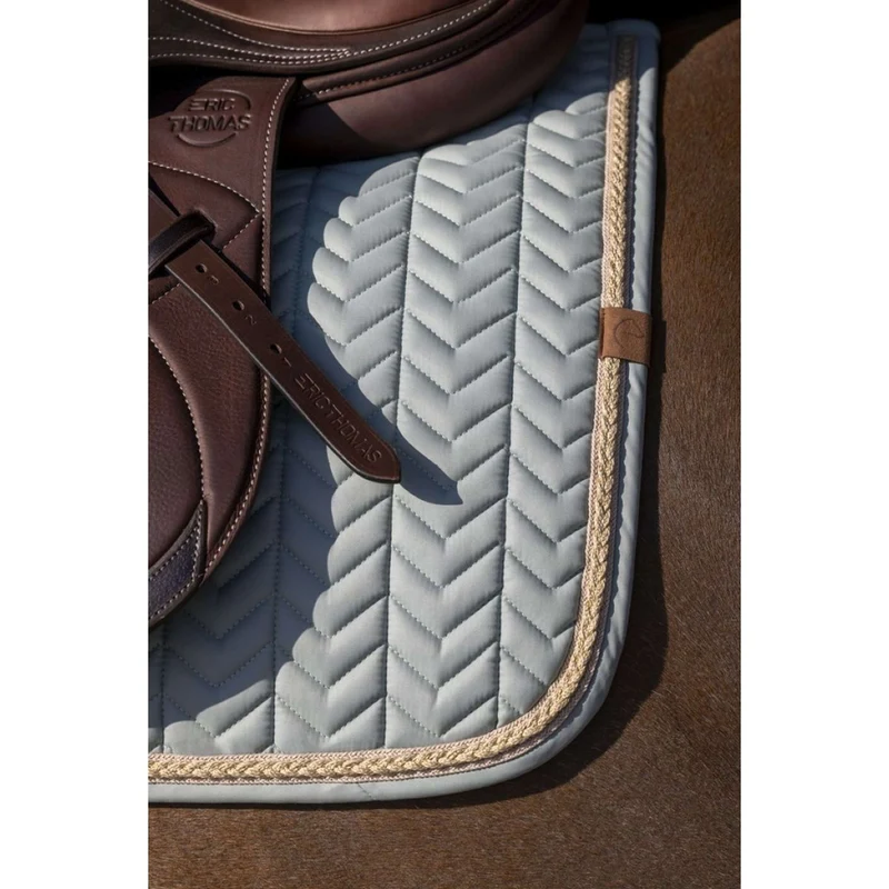 EQUITHÈME Tapis de Selle Softy Jumping Vert clair