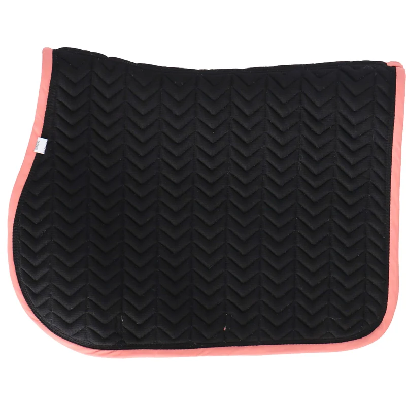 EQUITHÈME Tapis de Selle Softy Jumping Rose Saumon
