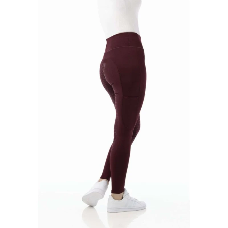 EQUITHÈME Legging d'Équitation Lyly Pull-On Rouge foncé