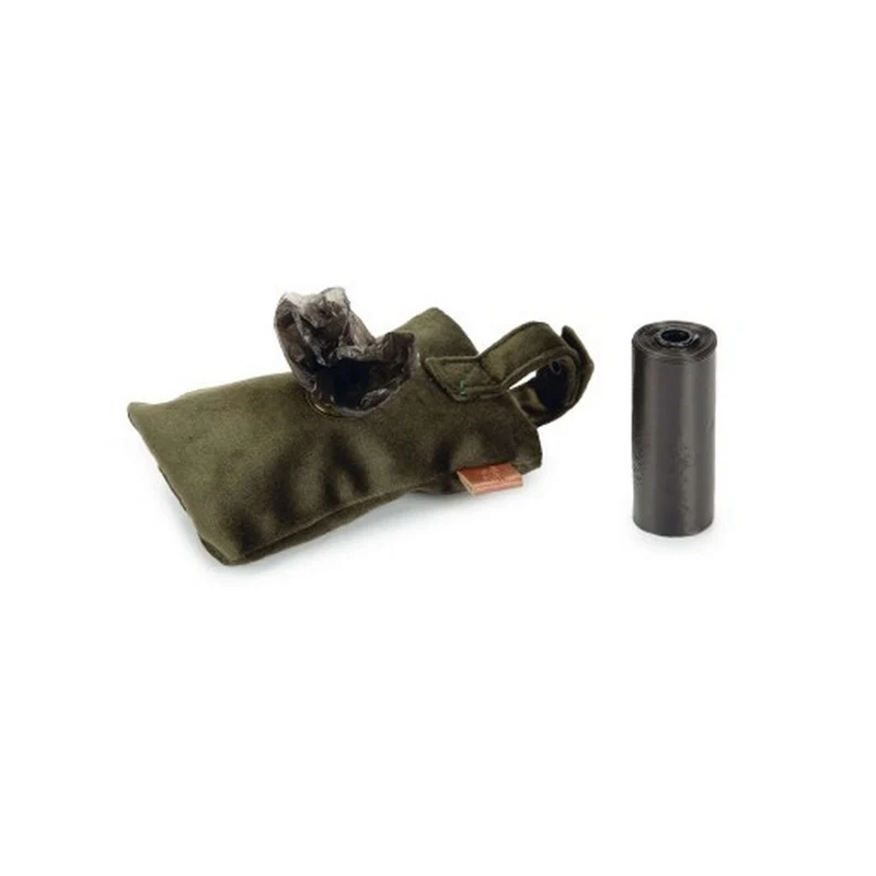 Designed by Lotte Support pour Sac Ramasse Crottes Caja Velours Vert