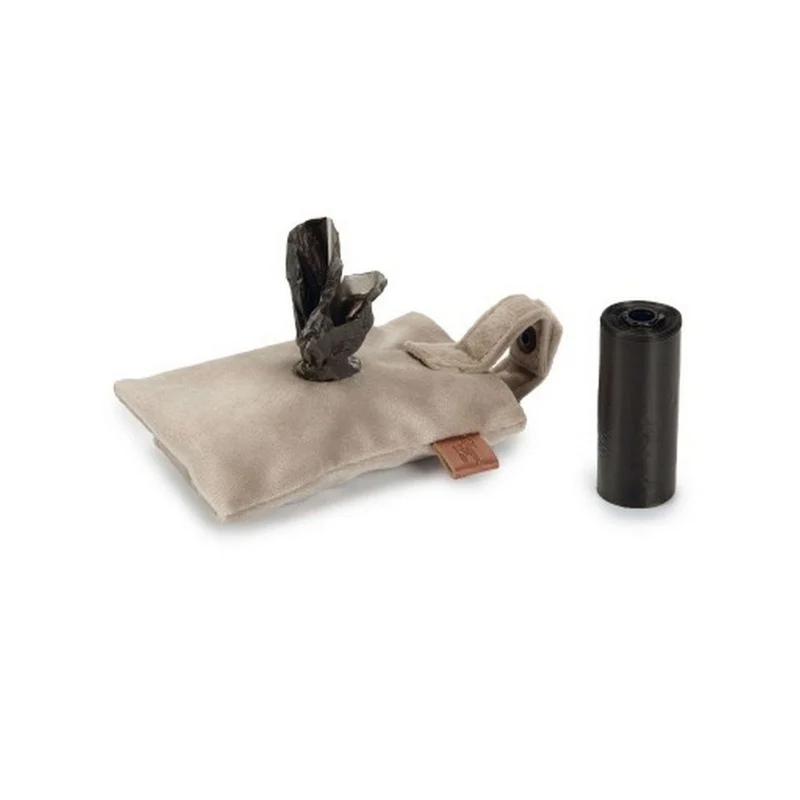 Designed by Lotte Support pour Sac Ramasse Crottes Caja Velours Gris