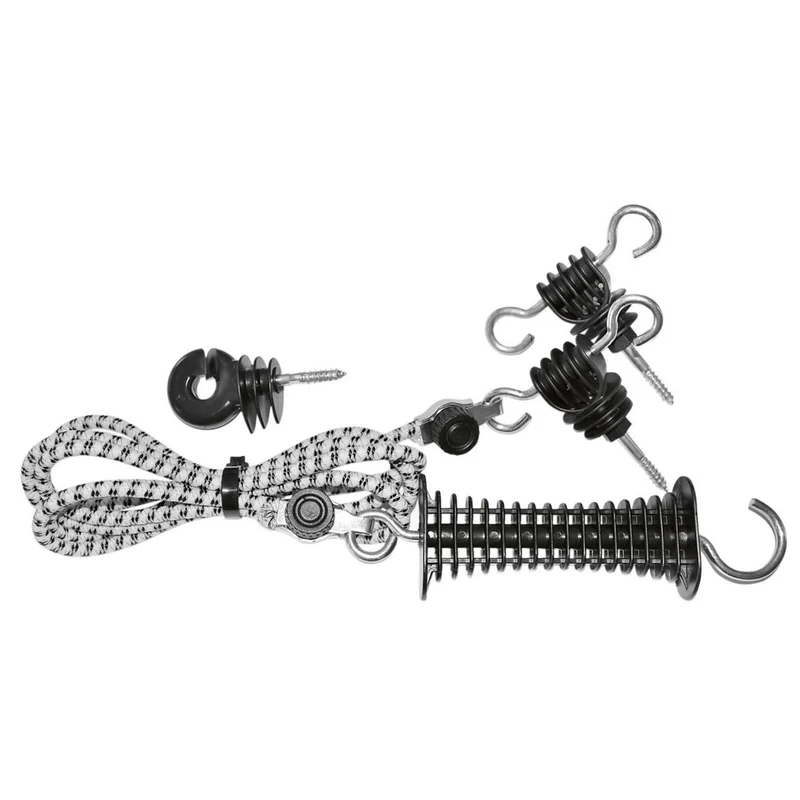 Corral Système de Fermeture Élastique de Portail Eco Flexible Noir/Blanc