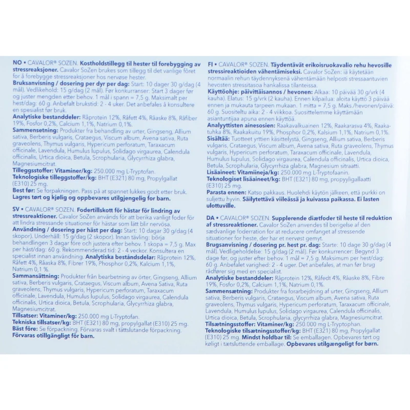 Cavalor Produit Calmant SoZen