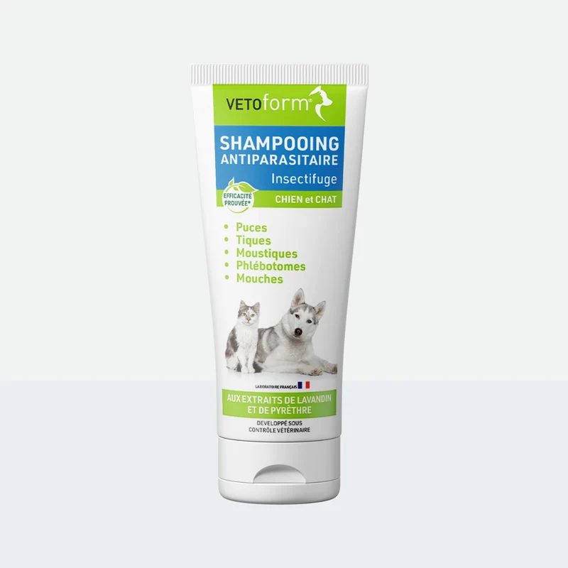 Shampooing antiparasitaire insectifuge - Chien et Chat - 200ml