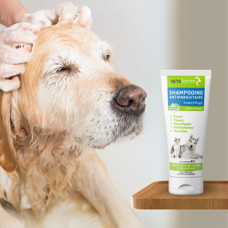 Shampooing antiparasitaire insectifuge - Chien et Chat - 200ml