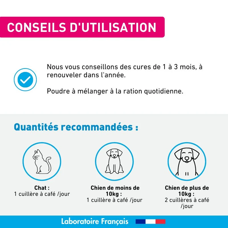 Aliment complémentaire - Articulations chat et chien - 100g