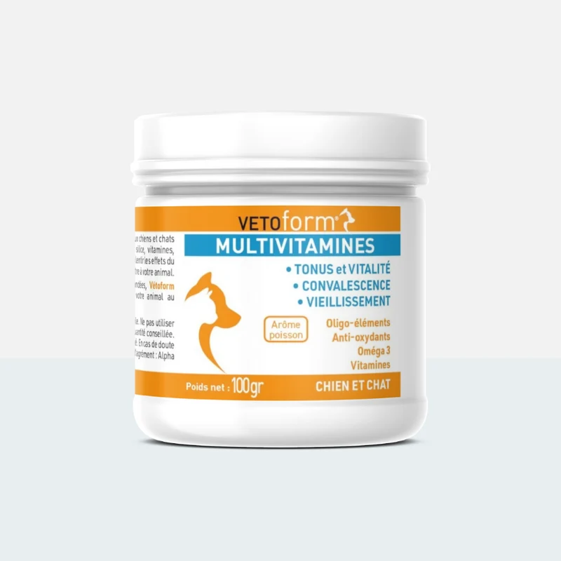 Aliment complémentaire- Multivitaminés chat et chien - 100g