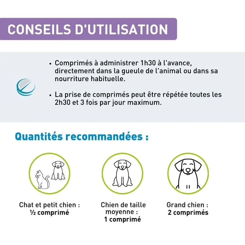 Calmant Anti-stress chien et chat - 20 cp