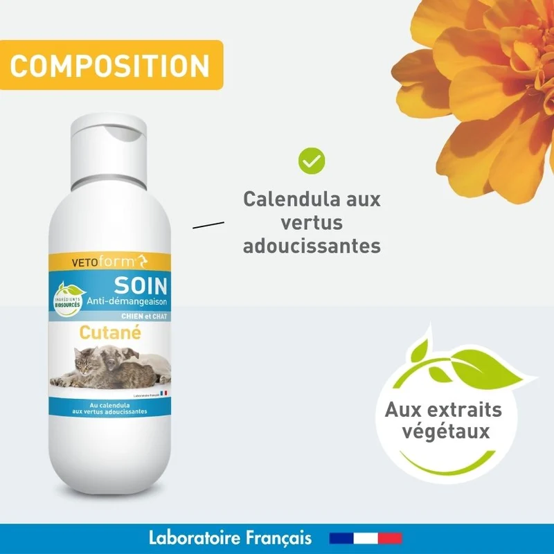 Lait anti-démangeaison chien et chat - 125 ml