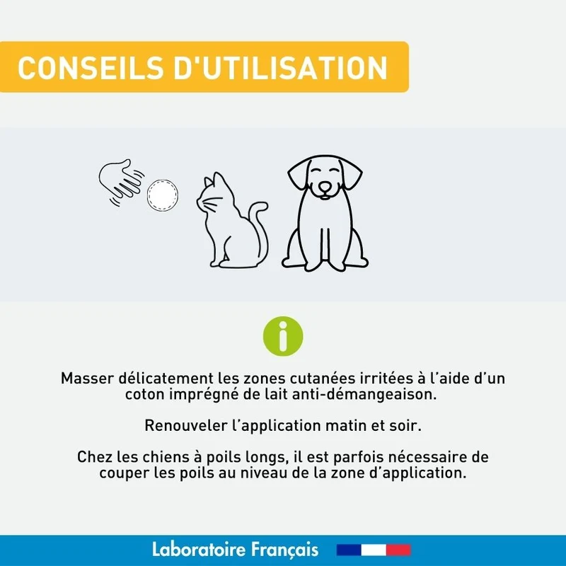 Lait anti-démangeaison chien et chat - 125 ml