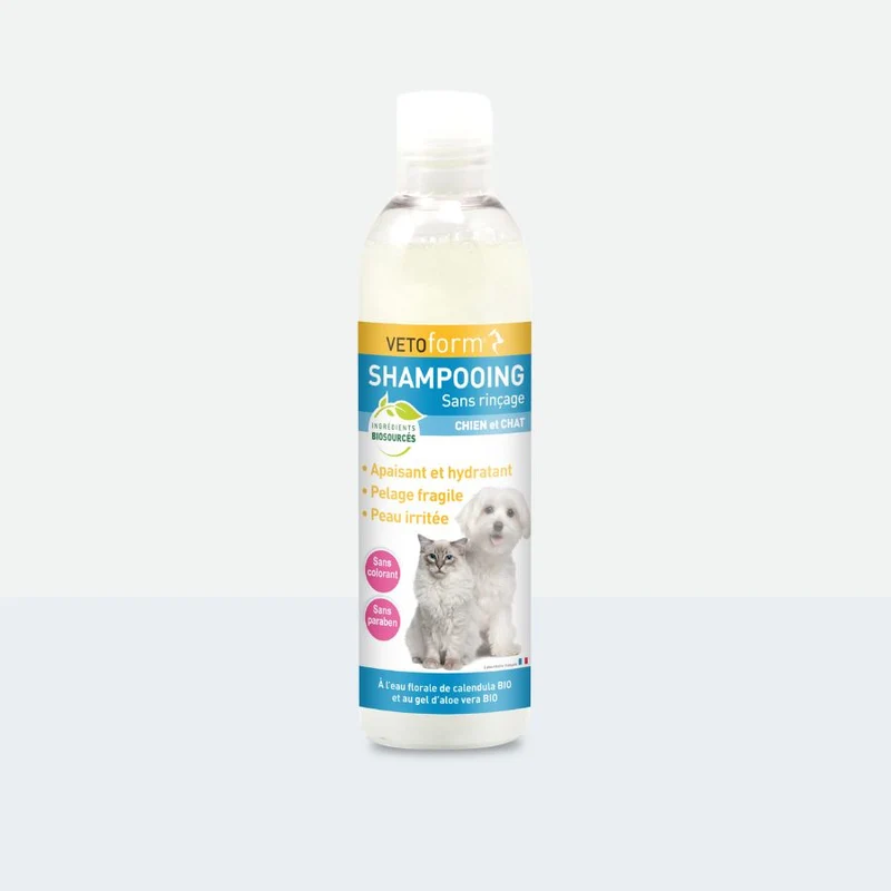Shampooing sans rinçage chien et chat - 200ml