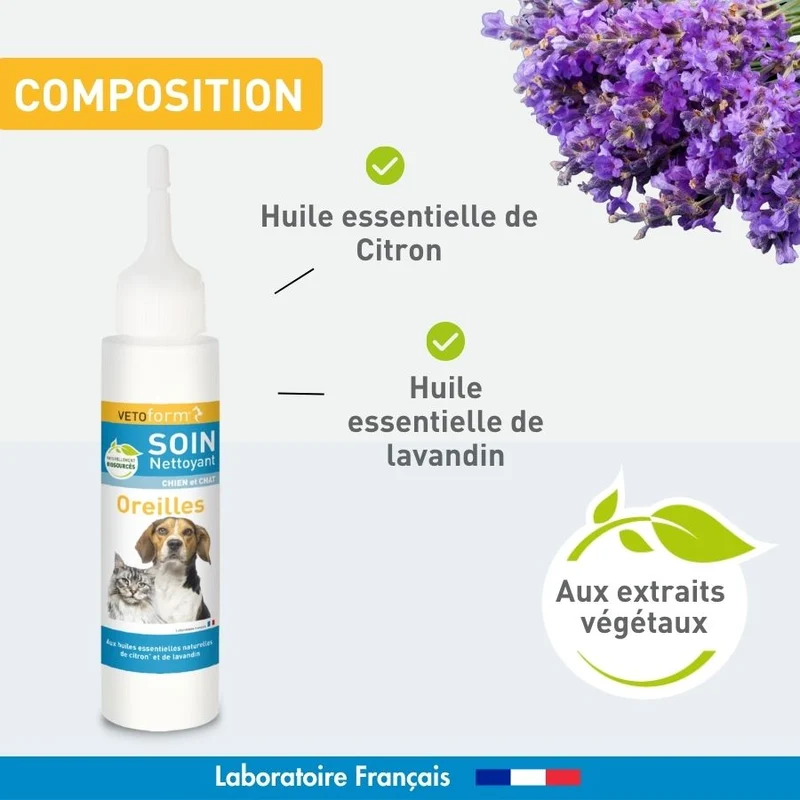 Lait nettoyant oreilles aux extraits naturels - 100 ml