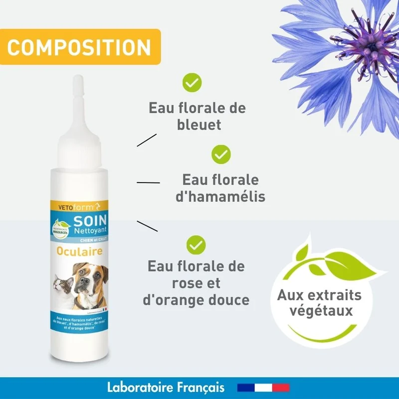 Lotion oculaire aux extraits naturels - 100 ml