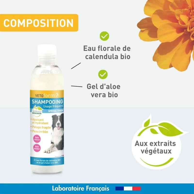 Shampooing usage fréquent spécial chien - 200ml