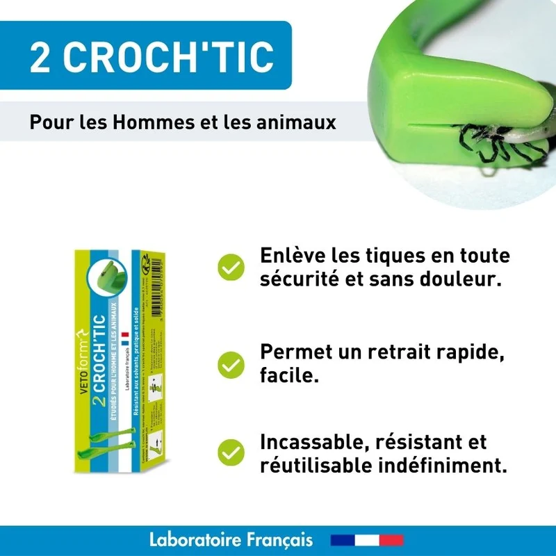Tire tique CROCH'TIC x2