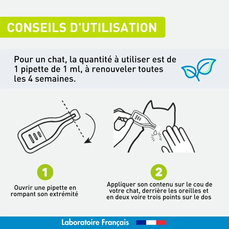Antiparasitaire chat - 6 pipettes
