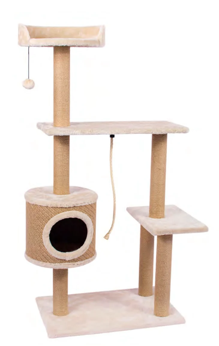 Zamibo arbre à chat 4 niveaux beige