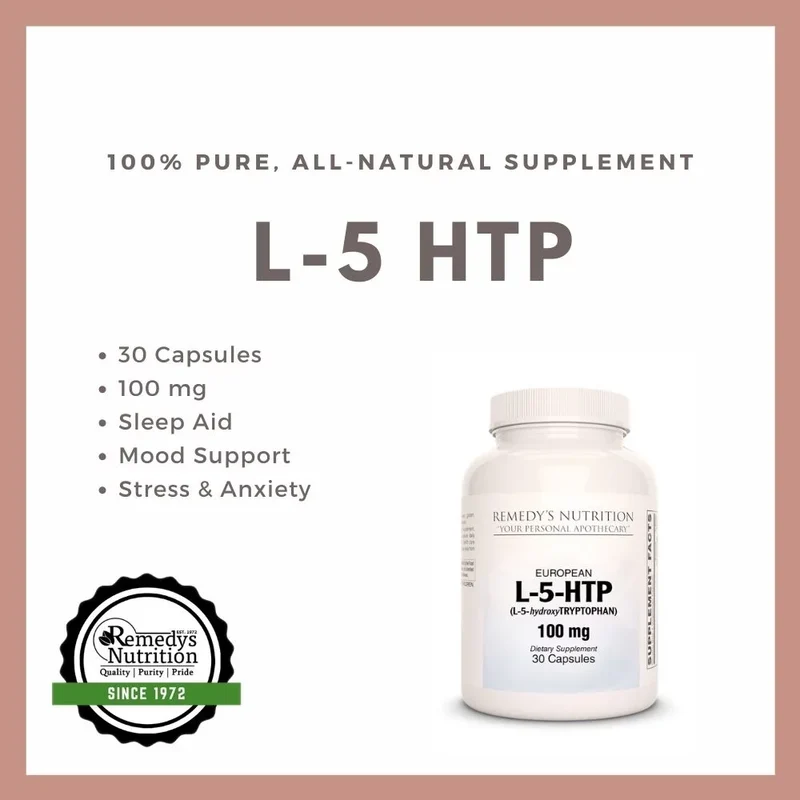 L-5-HTP 100 mg, 30 gélules végétaliennes