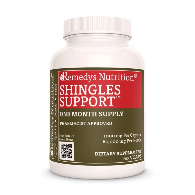 Shingles Support™ Vitamines pour le zona 1000 mg 60 capsules végétaliennes