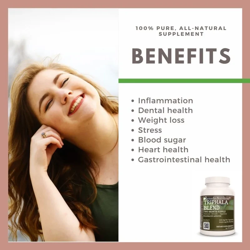 Triphala Blend™ 1000 mg 60 gélules végétaliennes