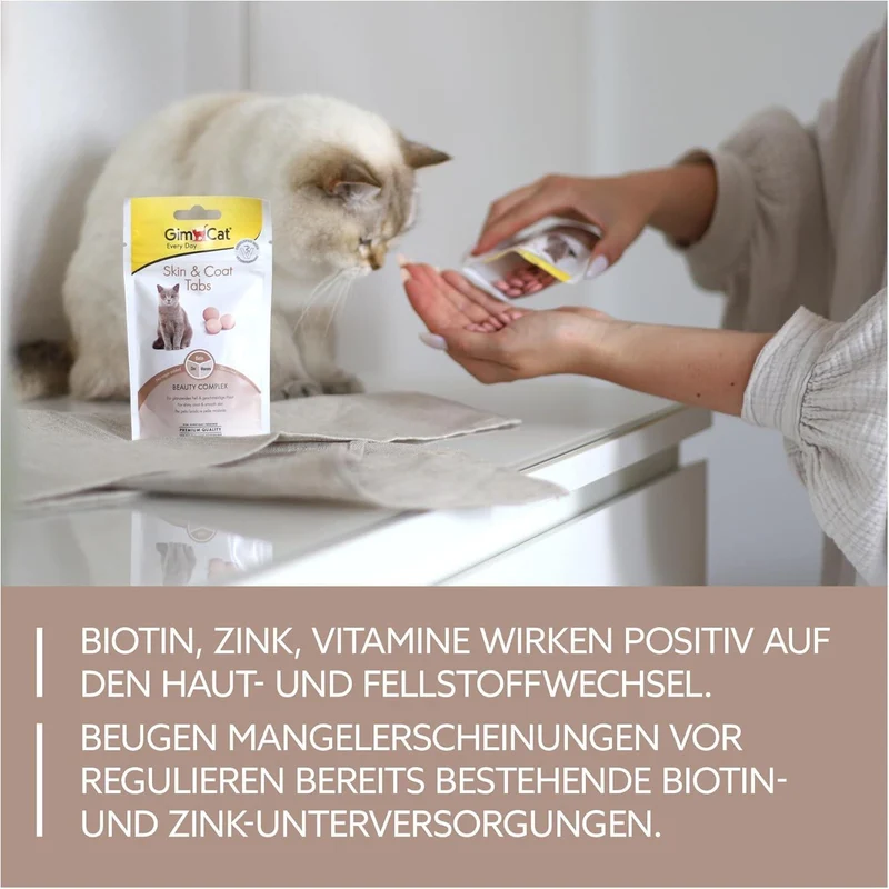 Gimborn GimCat Skin & Coat Beauty Complex Tablets for Cats 40G