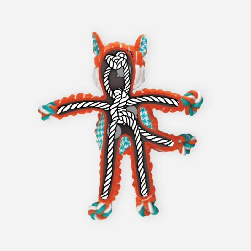 Jouet KONG Floppy Knots renard