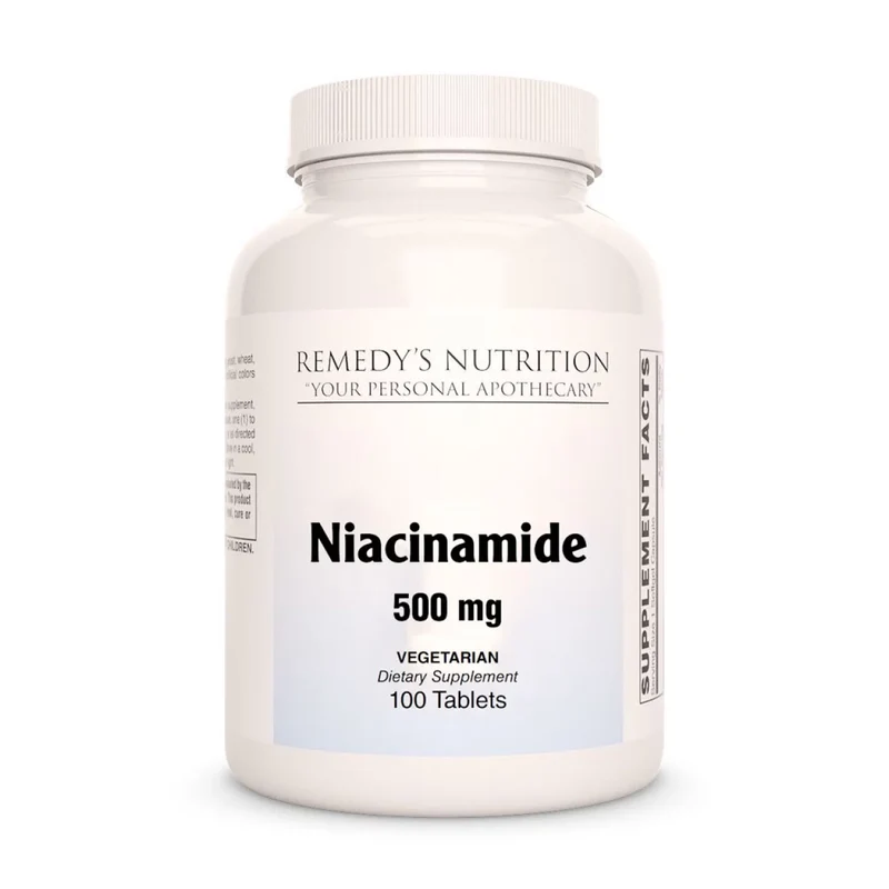 Niacinamide - 500 mg, 100 comprimés végétaliens