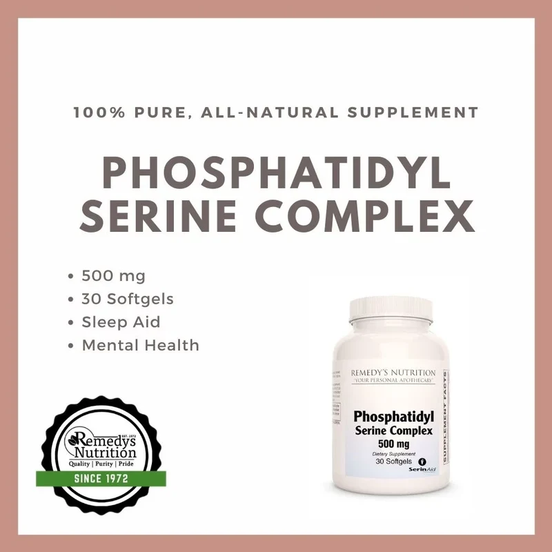 Complexe de phosphatidylsérine - 500 mg, 30 gélules