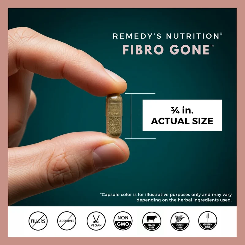 Vitamines Fibro Gone™ pour fibromes 1000 mg 60 capsules végétaliennes