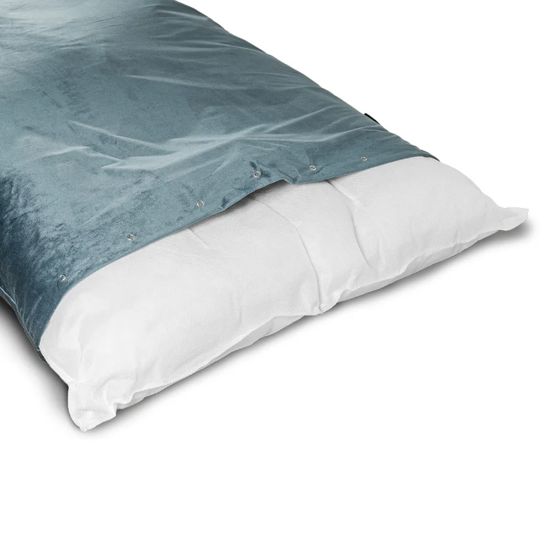 Regalia Velvet Deep Duvet Non-Slip Dog Bed - Aqua/Large