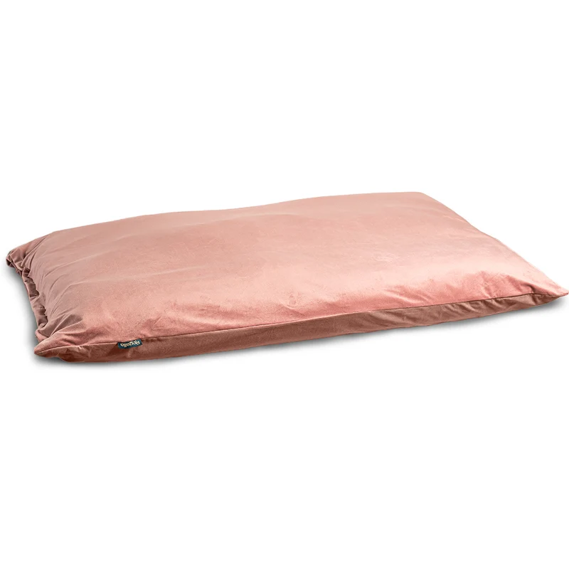Regalia Velvet Deep Duvet Non-Slip Dog Bed - Rose/Large