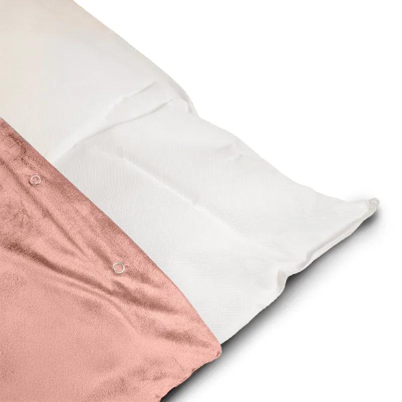 Regalia Velvet Deep Duvet Non-Slip Dog Bed - Rose/Large
