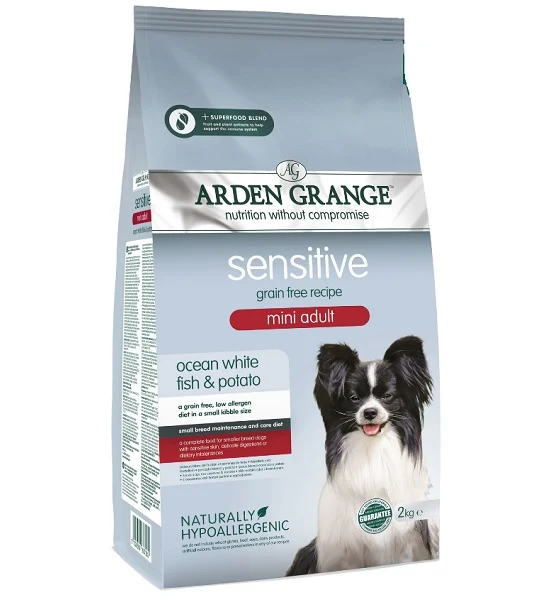 Arden Grange Sensitive Adult Mini Dry Dog Food 2KG