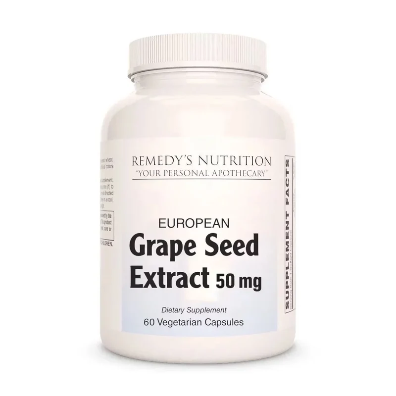 Capsules d'extrait de pépins de raisin 50 mg et 100 mg