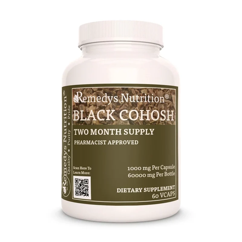 Actée à grappes noires 1000 mg, 60 capsules végétaliennes