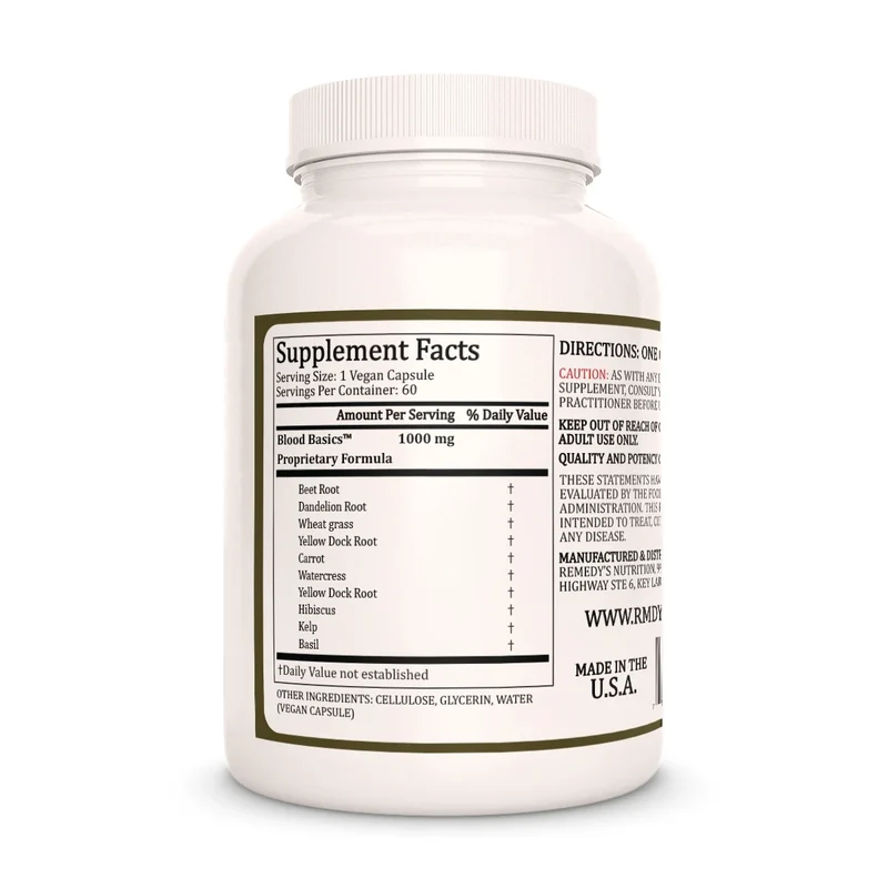 Blood Basics™ 1000 mg, 60 capsules végétaliennes