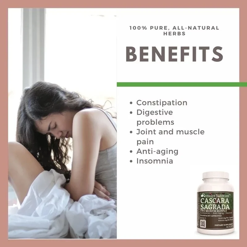 Cascara Sagrada 1000 mg, 60 gélules végétaliennes