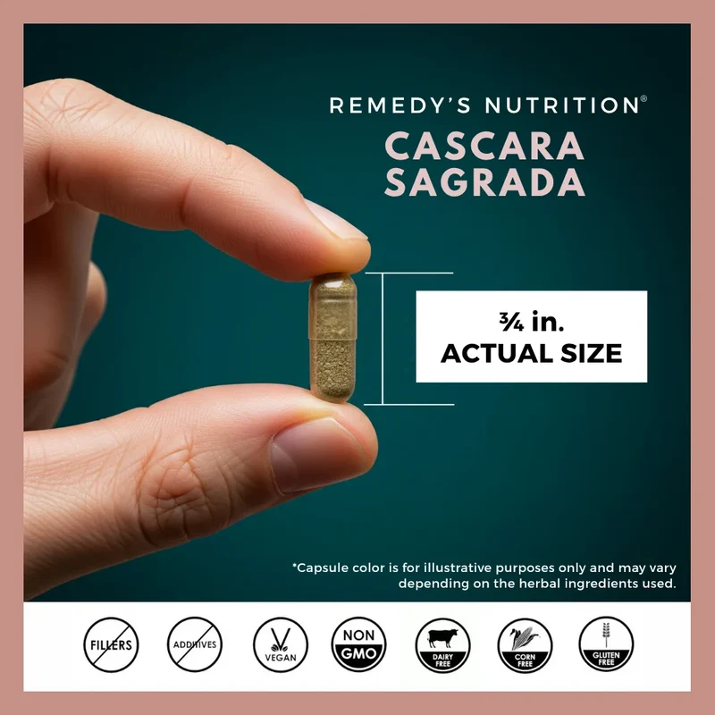 Cascara Sagrada 1000 mg, 60 gélules végétaliennes