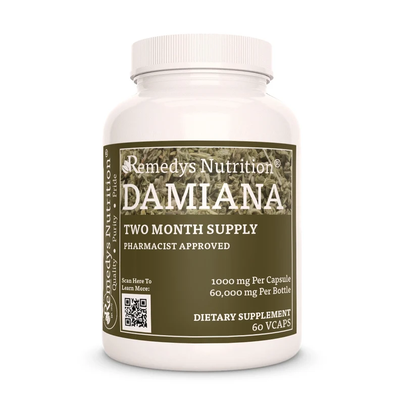 Damiana 1000 mg, 60 gélules végétaliennes
