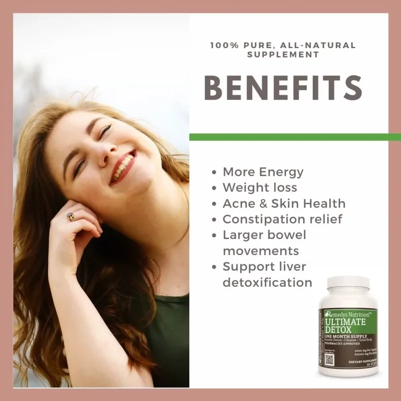 Détox ultime™ pour le foie et la peau - 1000 60 mg, XNUMX capsules végétaliennes