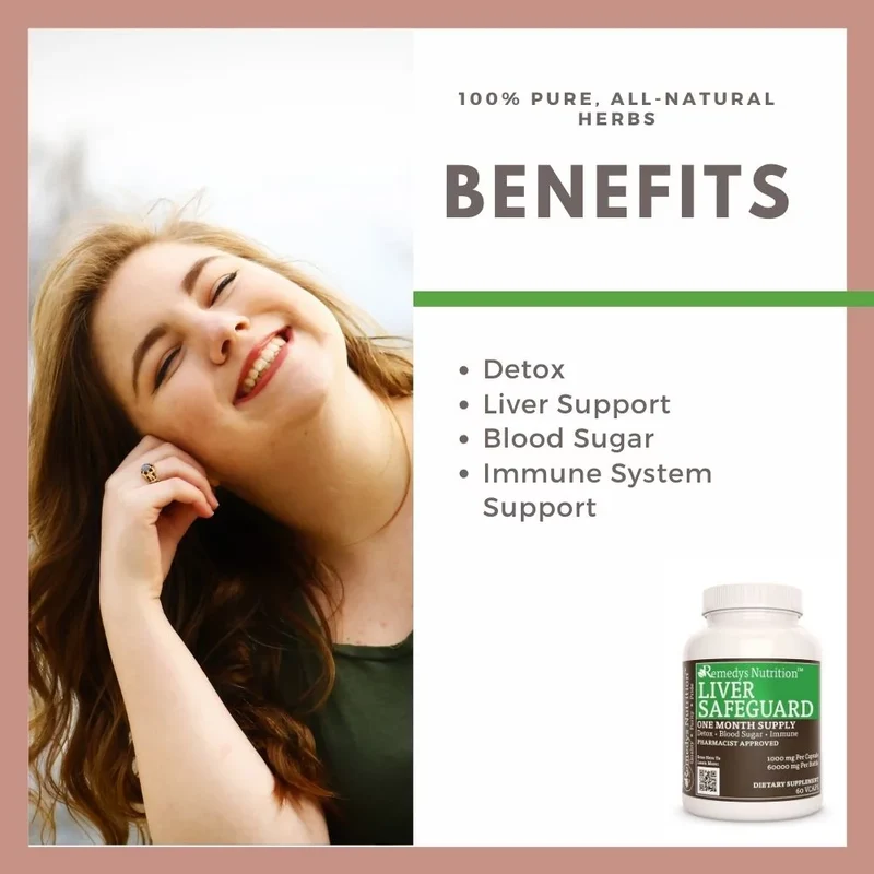 Détox et immunité Liver Safeguard™ 1000 60 mg, XNUMX capsules végétaliennes