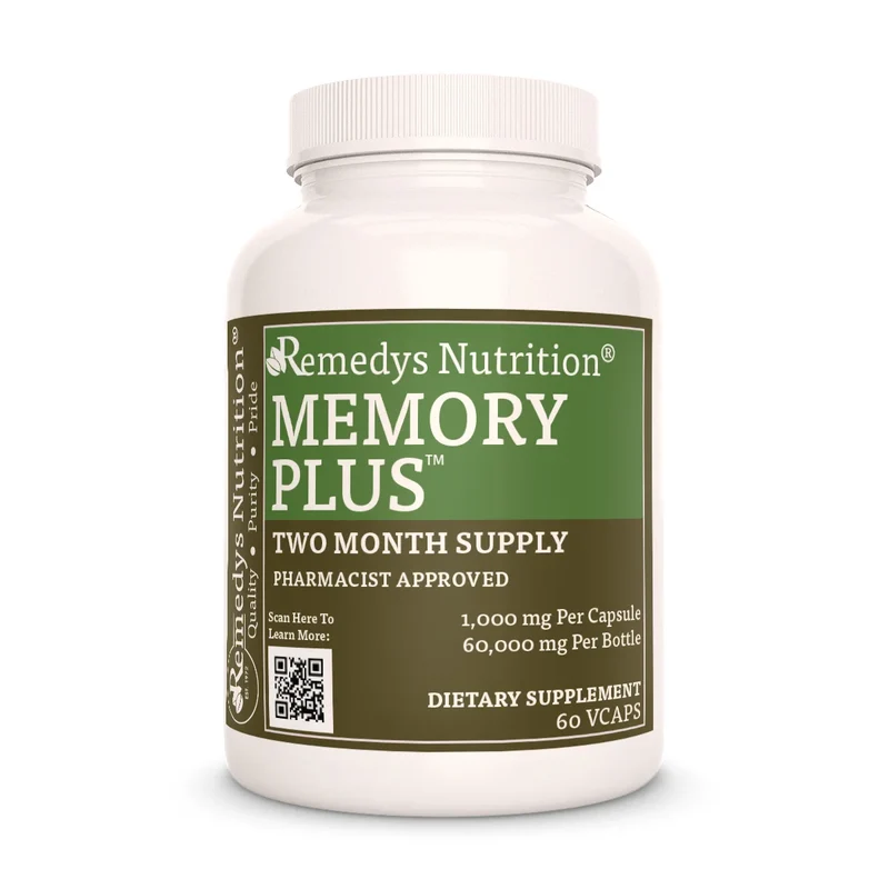 Memory Plus™ 1000 mg, 60 capsules végétaliennes