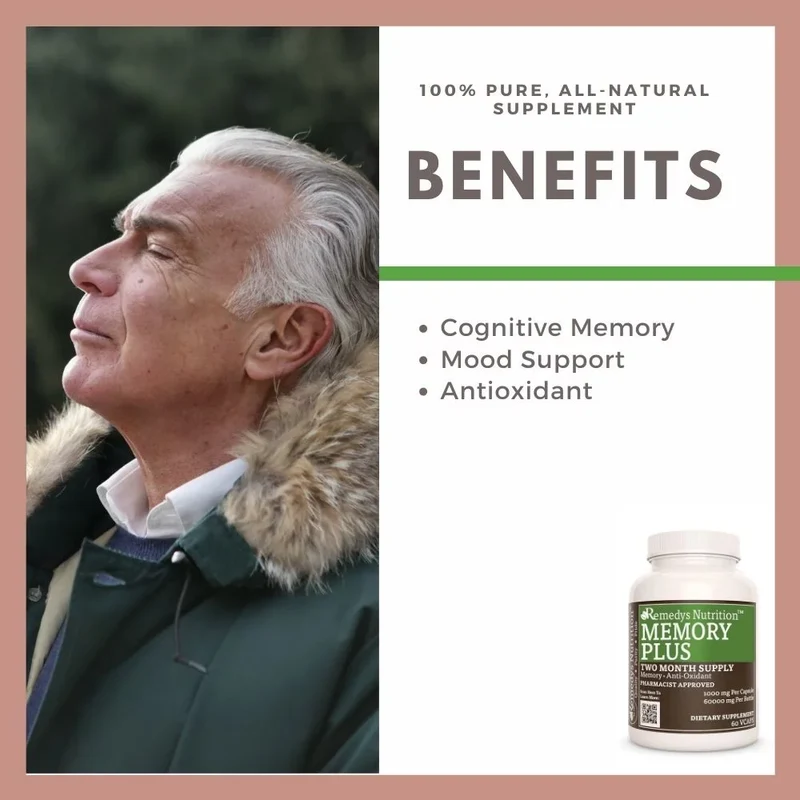 Memory Plus™ 1000 mg, 60 capsules végétaliennes