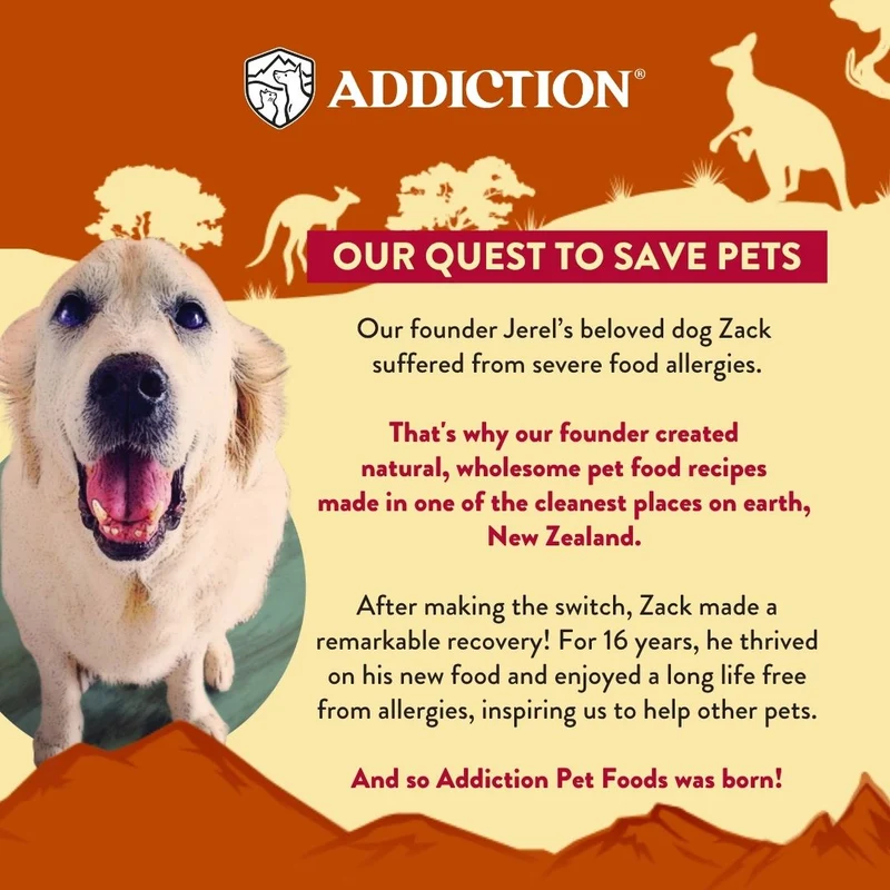 Addiction Outback Kangaroo Feast Grain-Free Air-Dried Dog Food 910G